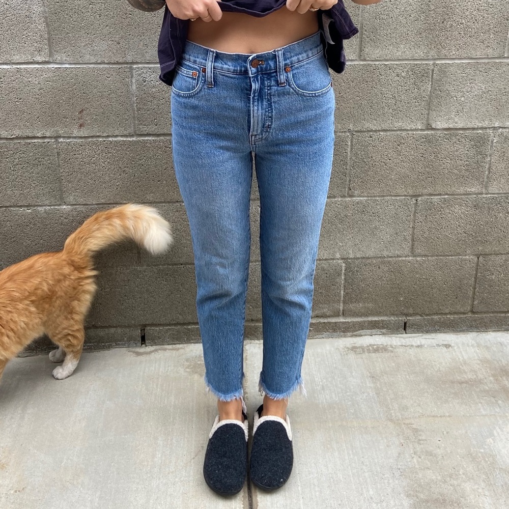 Madewell perfect vintage jean crop: fluffy hem